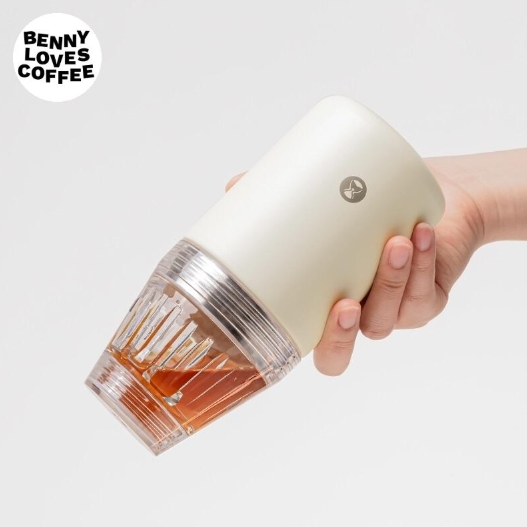 Crystal Eye Travel Brewer Timemore Ceramic Coating Tumbler 2in1 with dripper