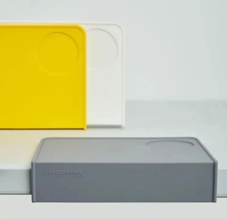 Cafede Kona Corner Tamping Matt Rubber Edge Pad Karet Coffee Tamper Matt Pinggiran Meja