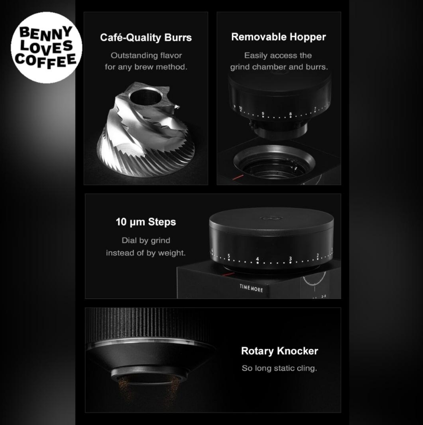 Timemore Bricks 01s Electric Coffee Grinder | Alat Giling Kopi Elektrik
